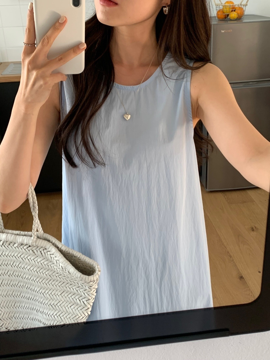 バックVカットリボンノースリワンピース | 詳細画像4