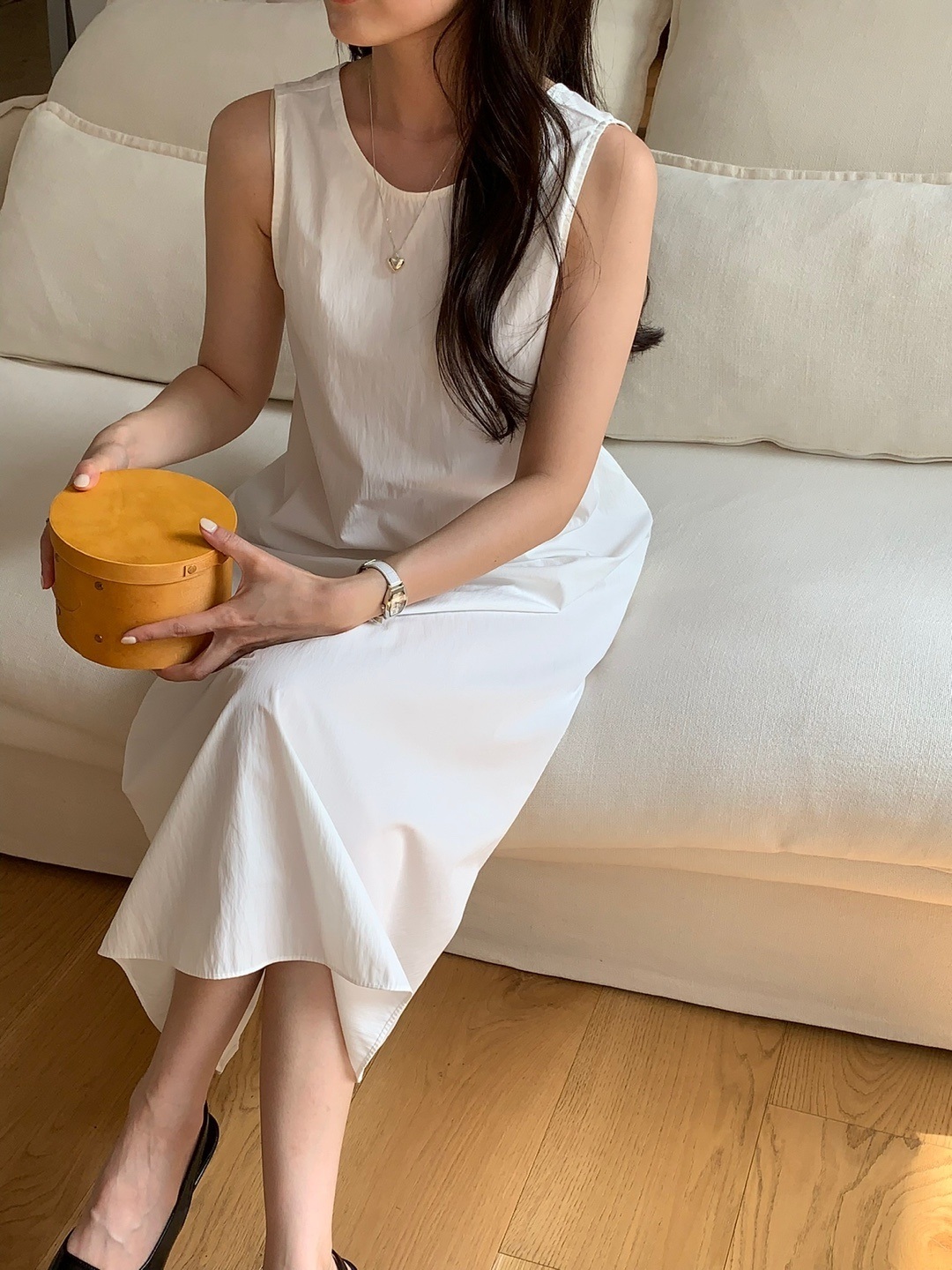 バックVカットリボンノースリワンピース | 詳細画像7