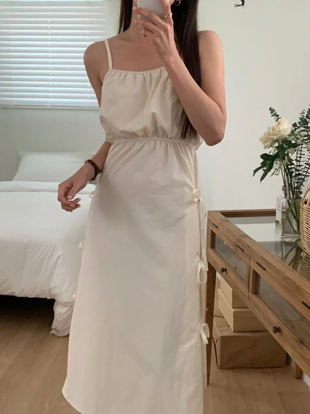 サイドリボンスリットキャミワンピース | 詳細画像1