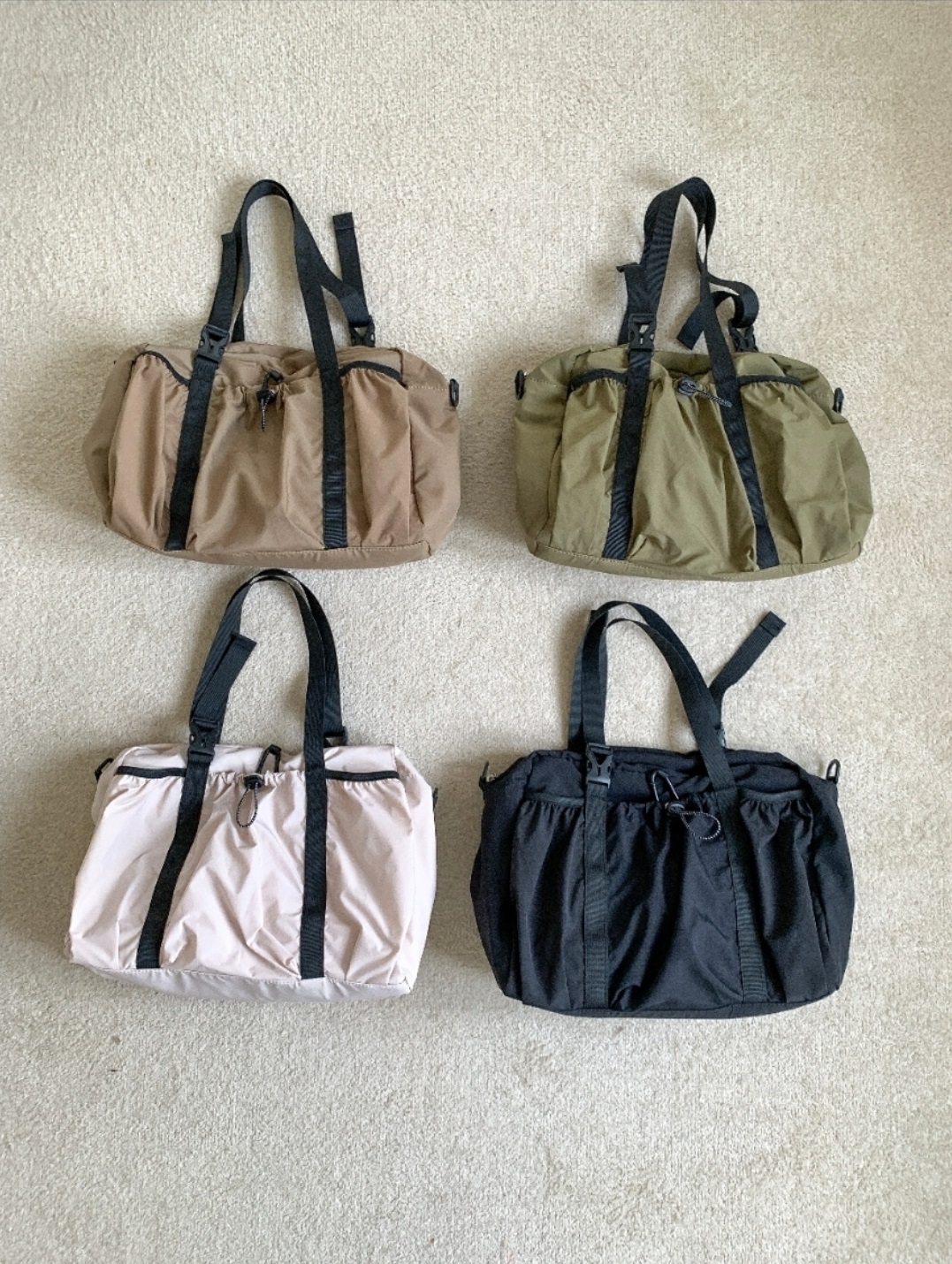 2WAYブラックハンドルドローコードバッグ | 詳細画像2