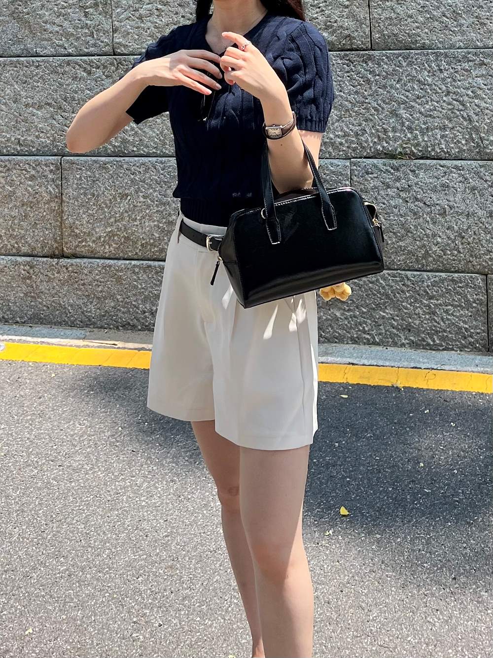 メタリックモチーフ半袖ニット | 詳細画像5