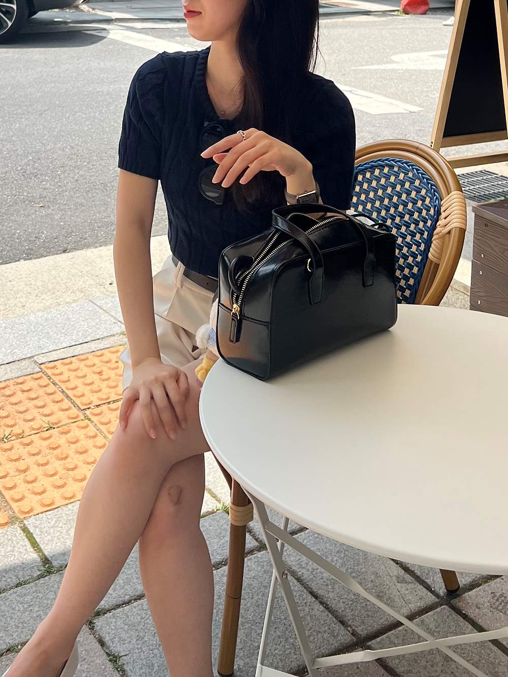 メタリックモチーフ半袖ニット | 詳細画像7