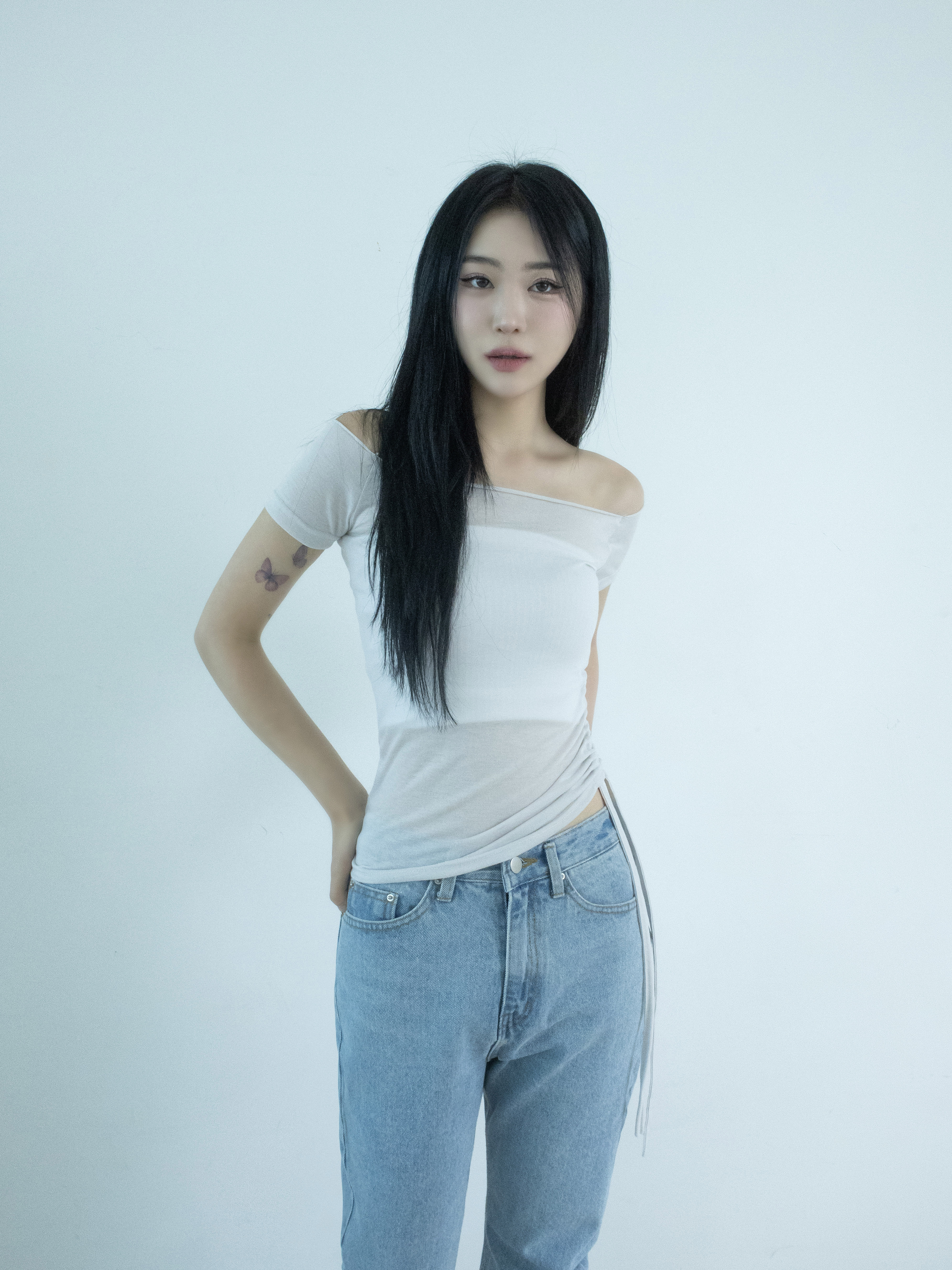 2WAYロールネックシャーリング半袖クロップドTシャツ | 詳細画像17