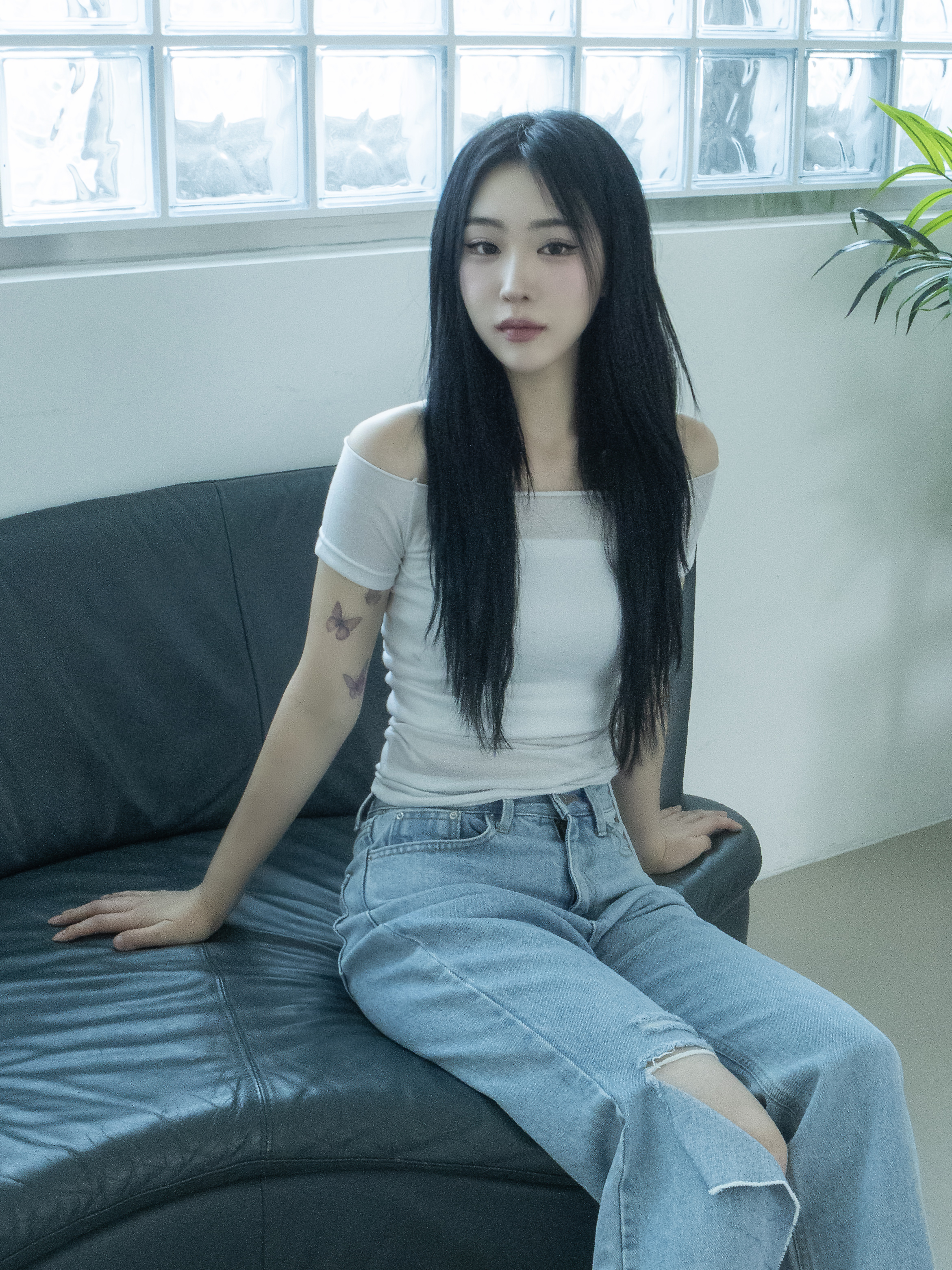 2WAYロールネックシャーリング半袖クロップドTシャツ | 詳細画像21