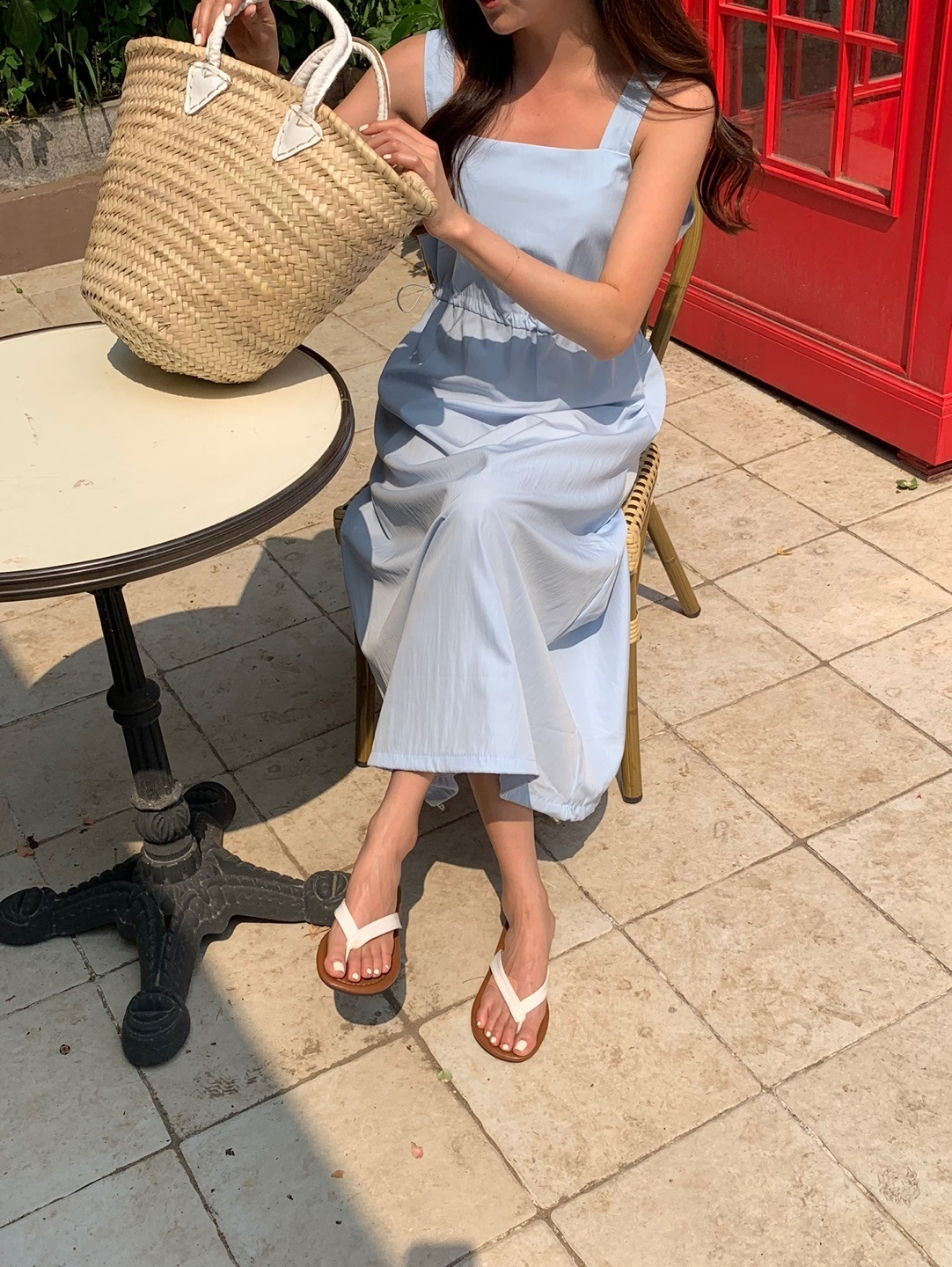 ドローコードスクエアノースリワンピース | 詳細画像6