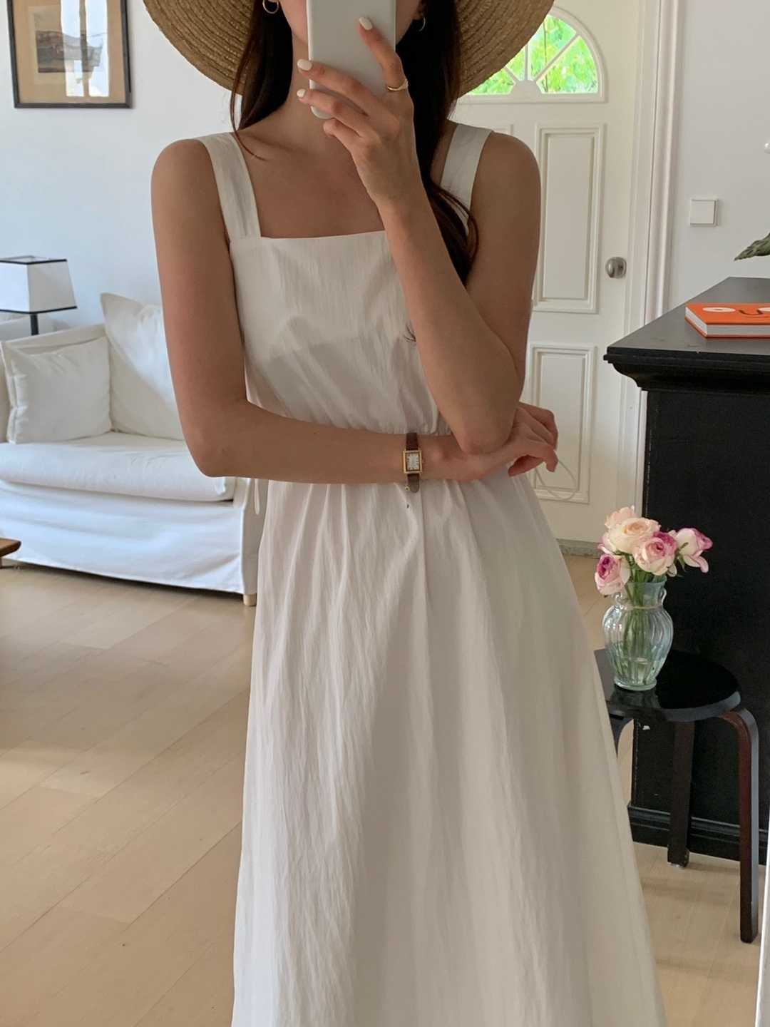 ドローコードスクエアノースリワンピース | 詳細画像11