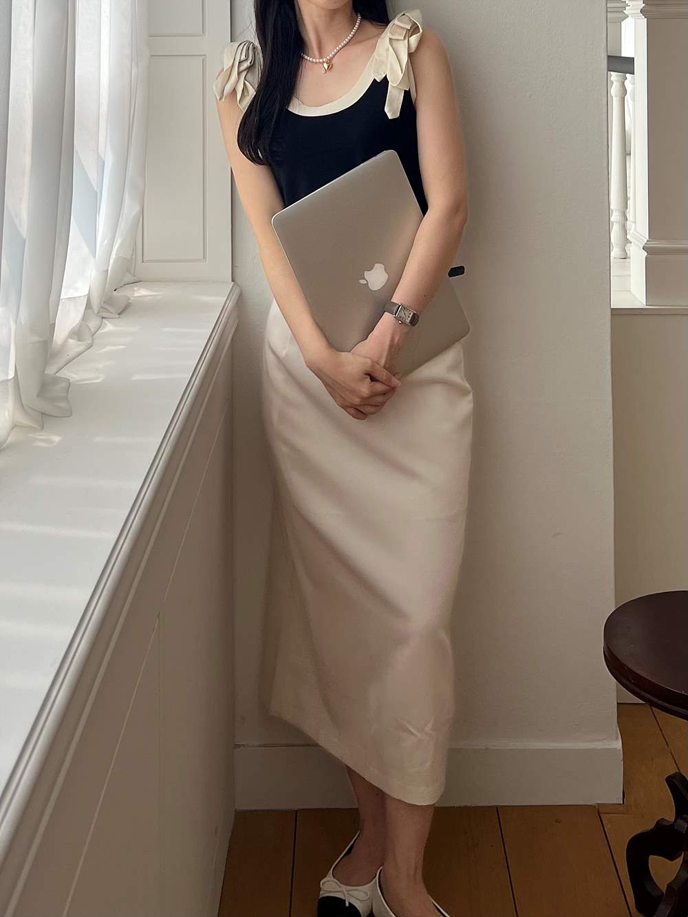 ベルト付ストレートスカート | 詳細画像4