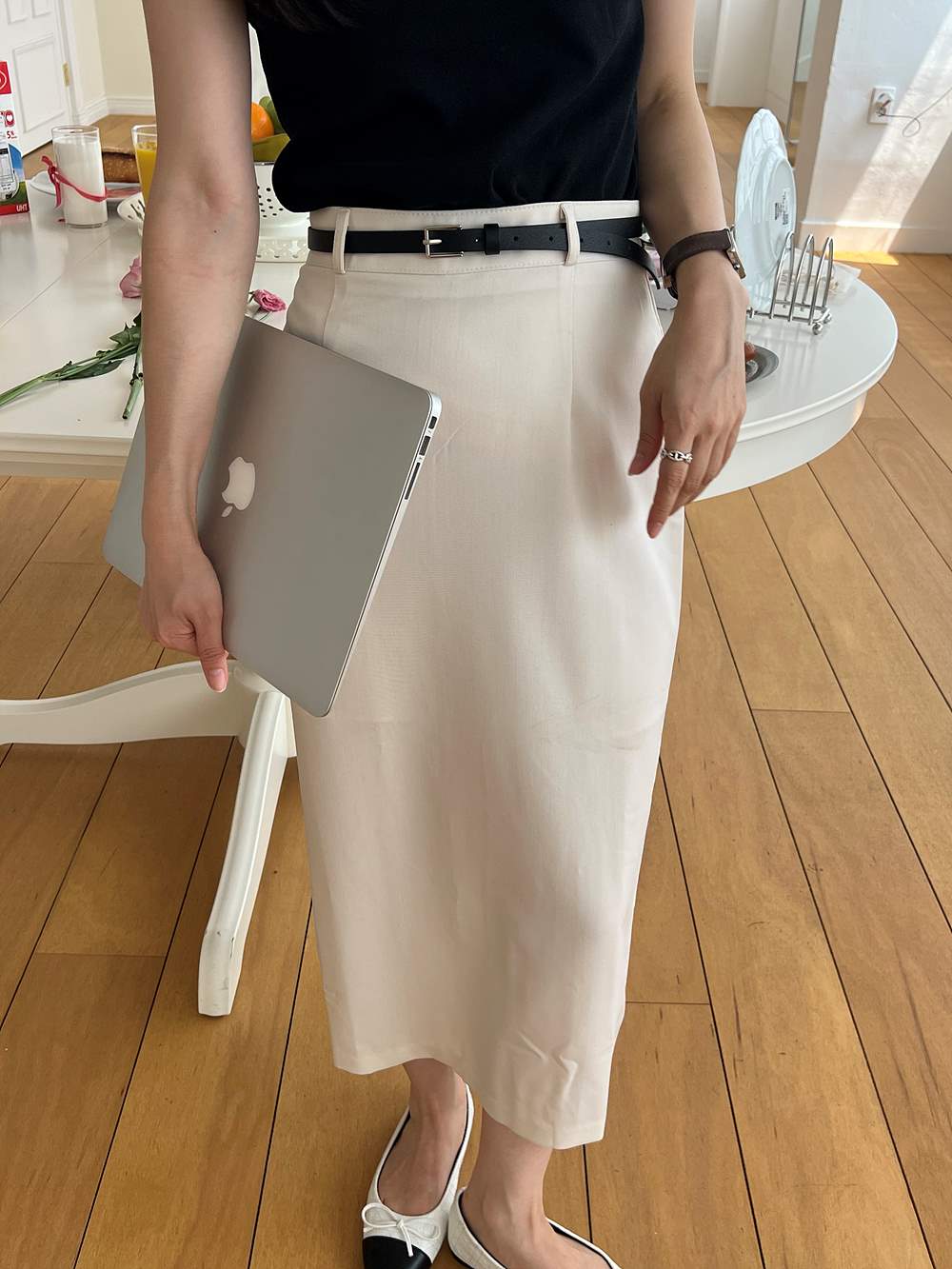 ベルト付ストレートスカート | 詳細画像15