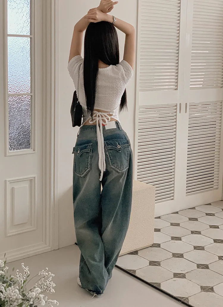 クラッシュビンテージバルーンデニムパンツ | highclassic | 詳細画像1