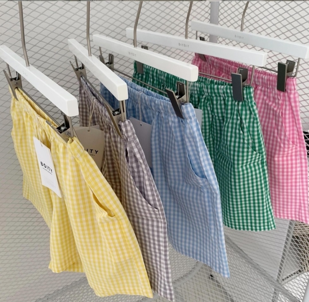 スマイル半袖Tシャツ&ギンガムチェックショートパンツSET | 詳細画像11