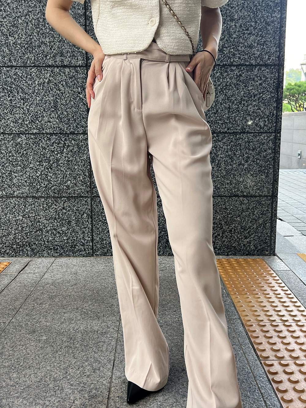 ウエストボタンタックスラックスパンツ | 詳細画像5