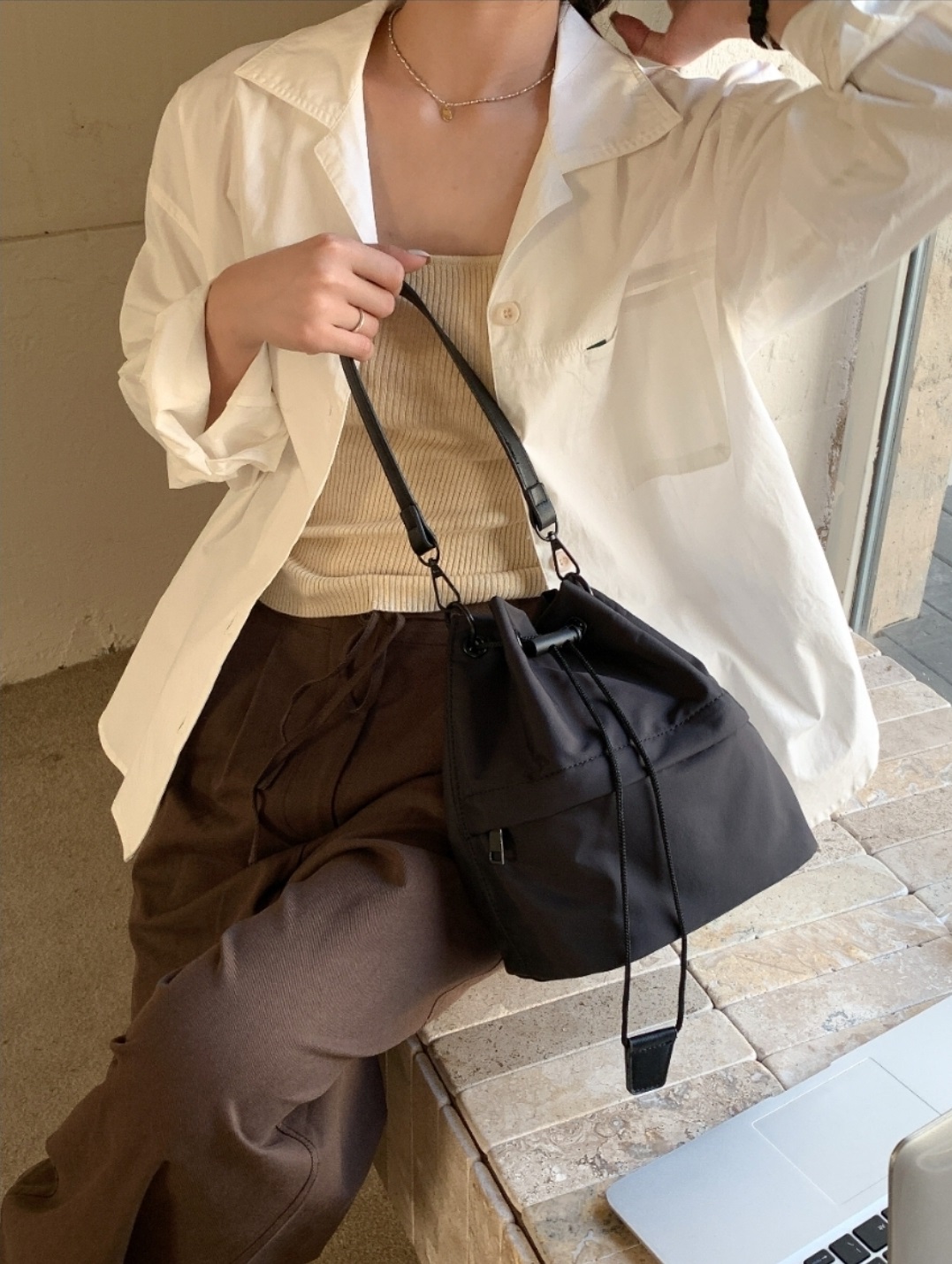 2WAYタグドローコードポケットバッグ | 詳細画像7