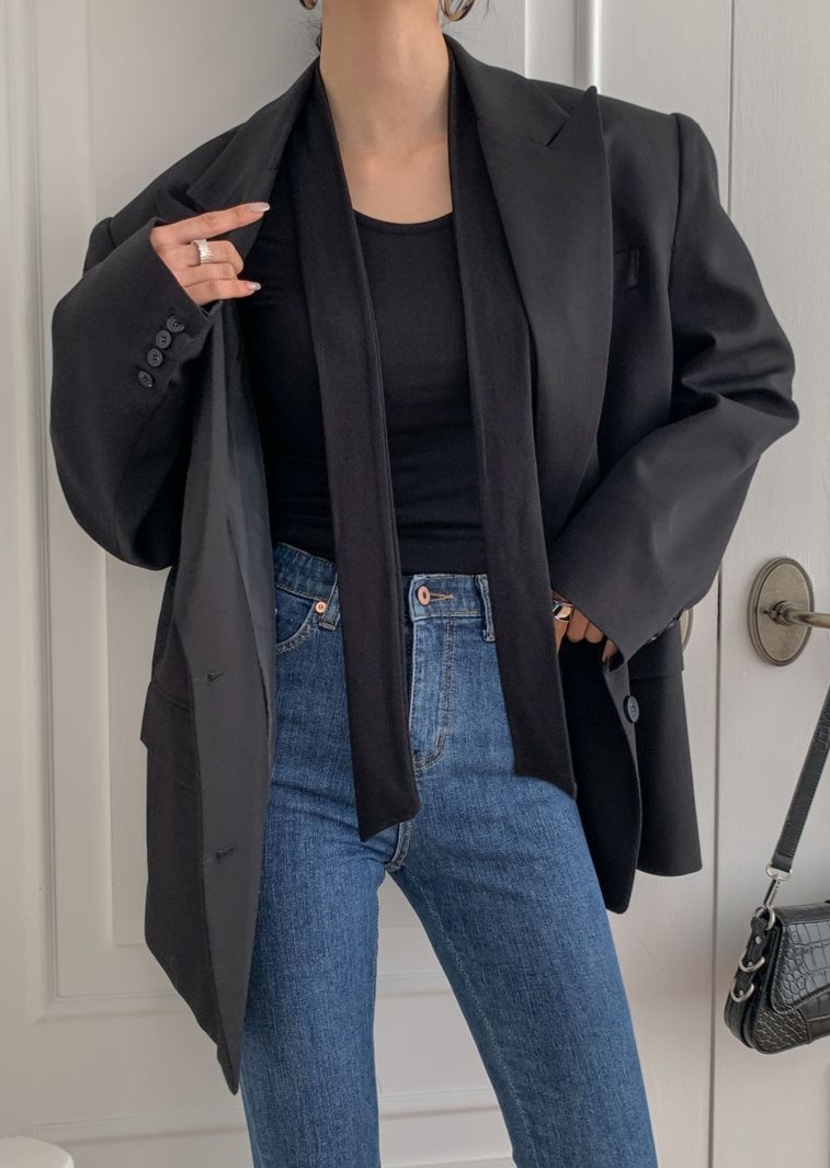 ストラップ付Uネックスリム長袖Tシャツ | 詳細画像8