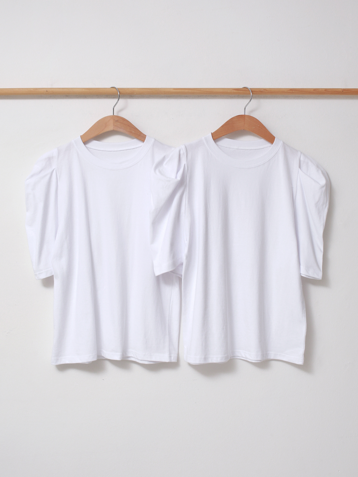 パフ半袖Tシャツ&ツイードディープVネックワンピースSET | 詳細画像15