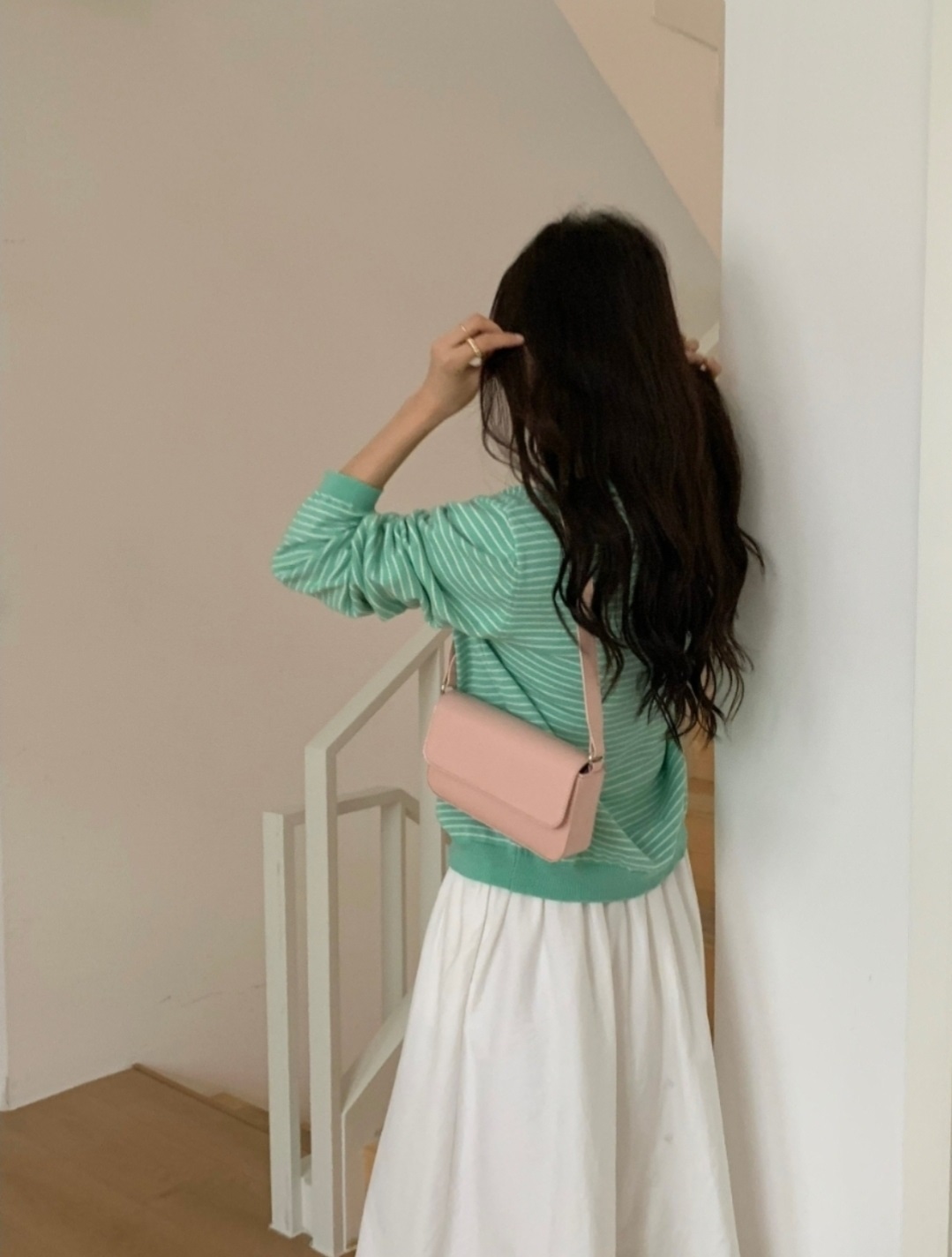 2WAYチェーンエナメル調フラップバッグ | 詳細画像3