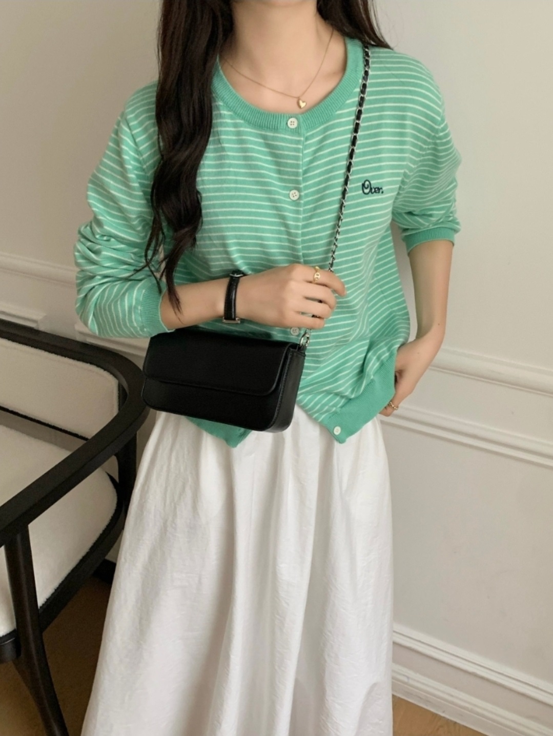 2WAYチェーンエナメル調フラップバッグ | 詳細画像6