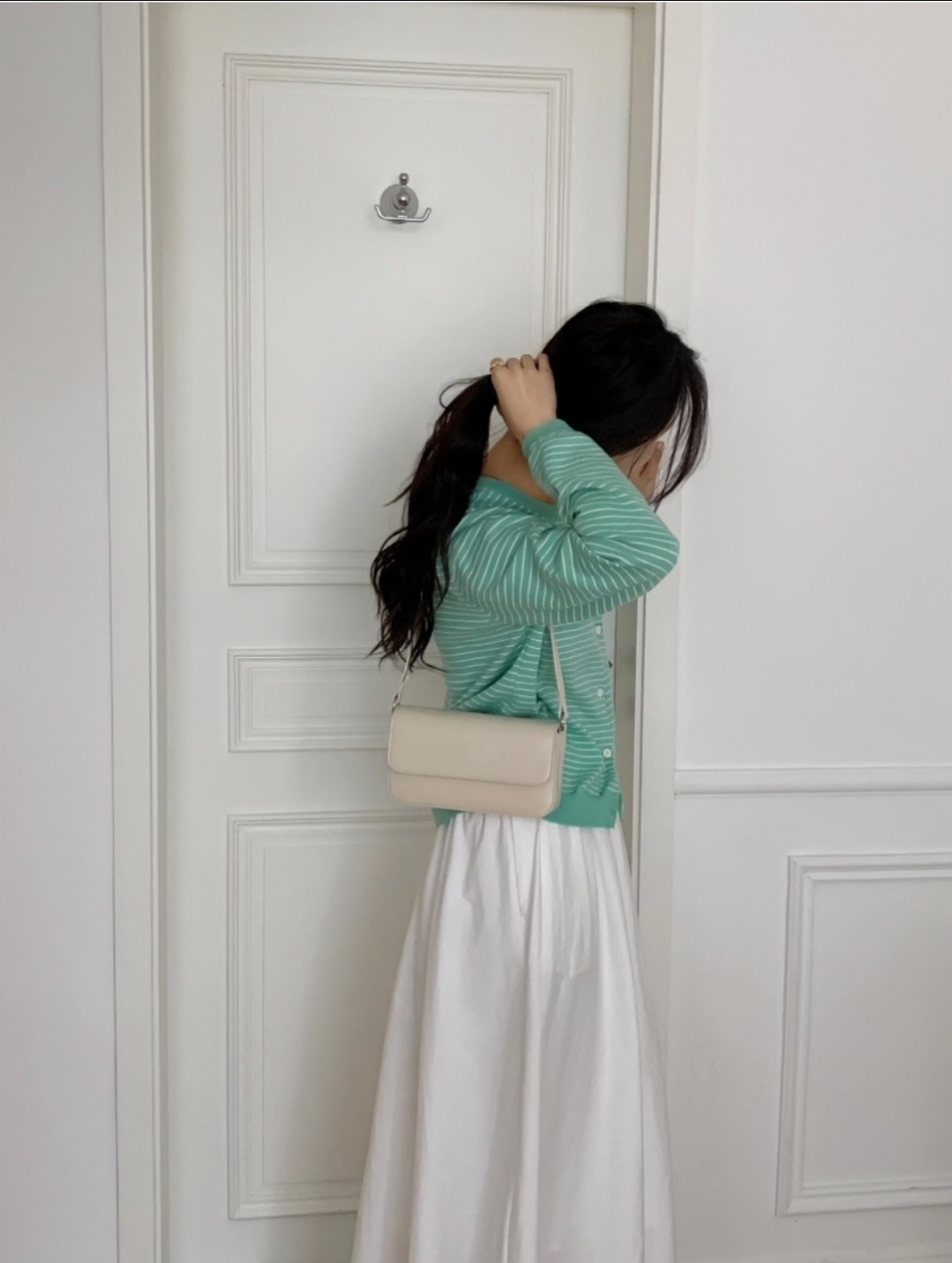 2WAYチェーンエナメル調フラップバッグ | 詳細画像7