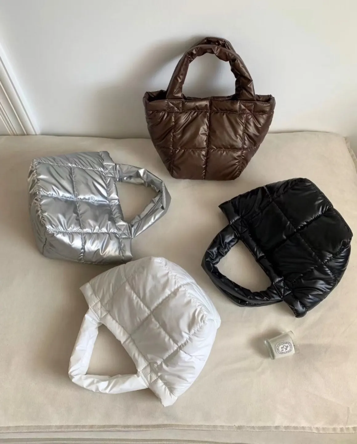 キルティング台形トートバッグ | 詳細画像1