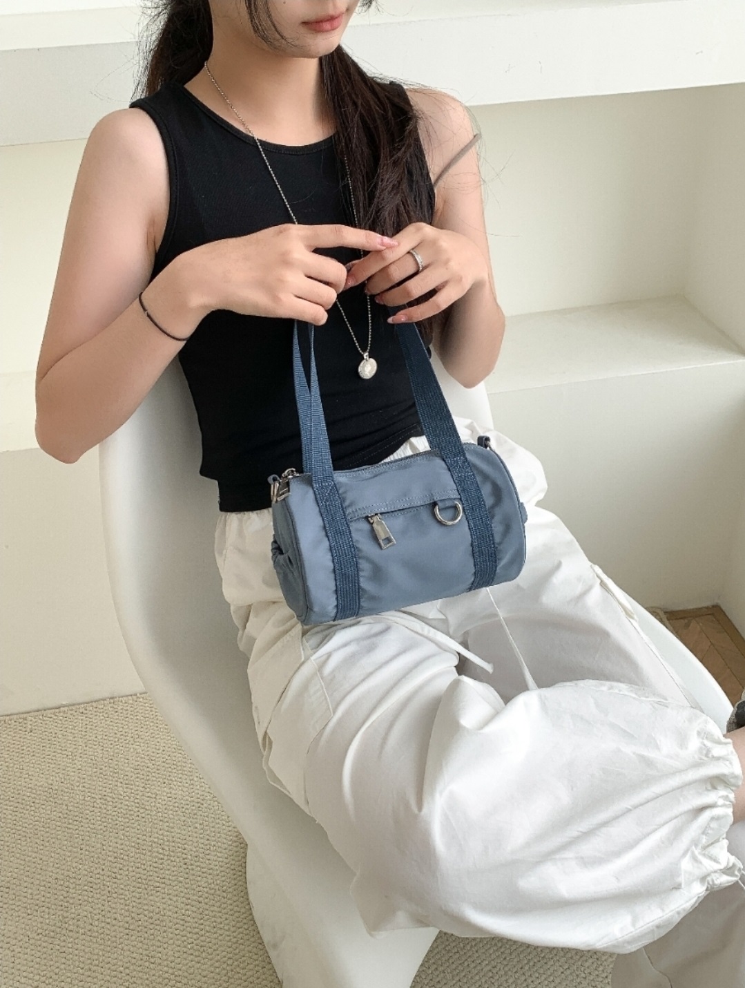 2WAYリングジップポケットシリンダーバッグ | 詳細画像6