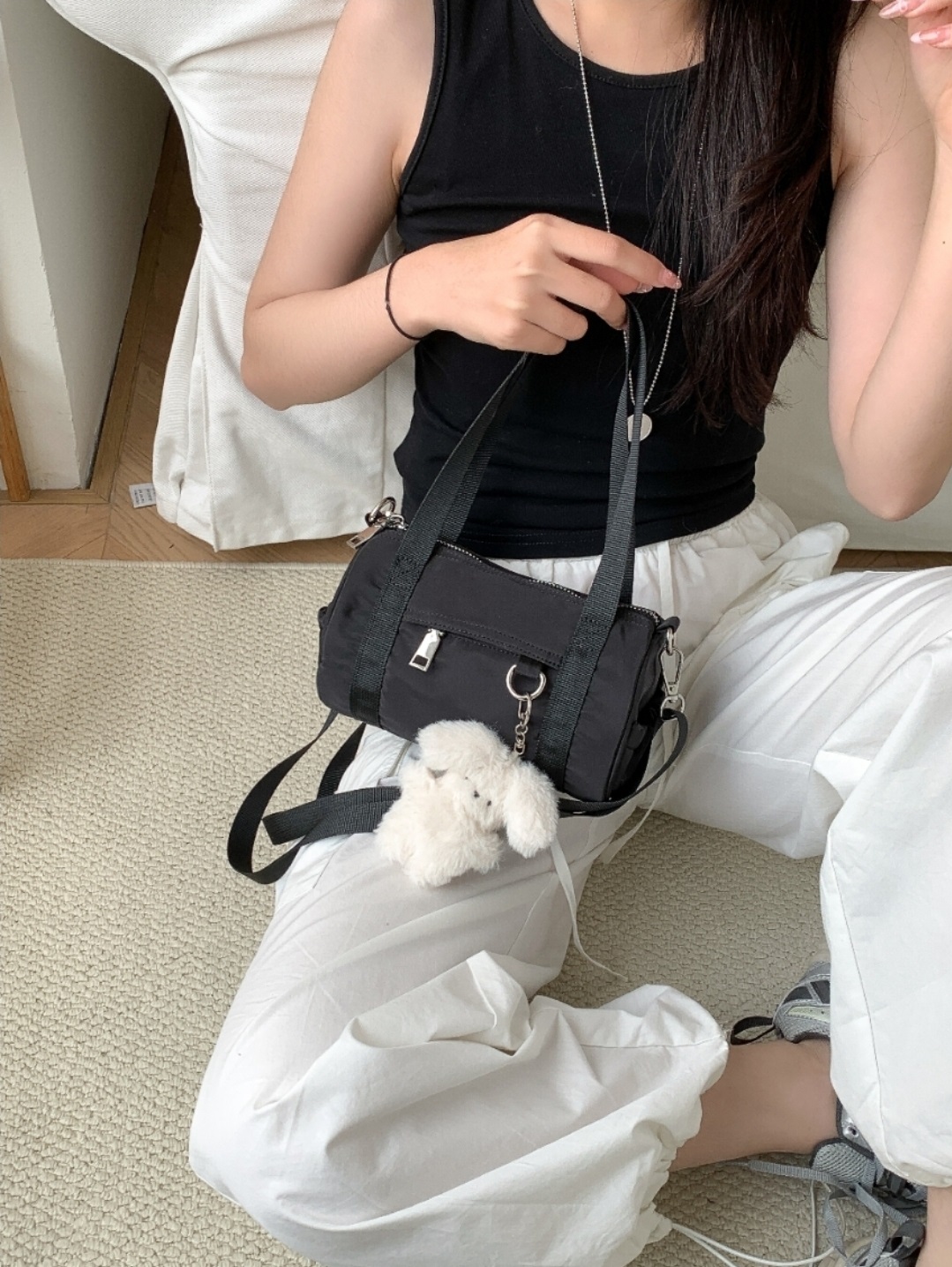 2WAYリングジップポケットシリンダーバッグ | 詳細画像12