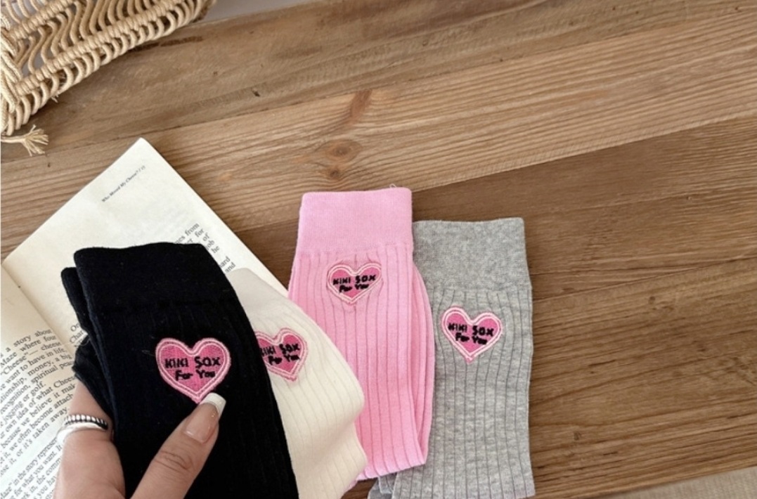 ハート刺繍リブソックス | 詳細画像5