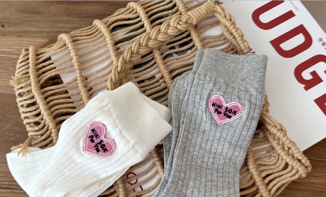ハート刺繍リブソックス | 詳細画像8
