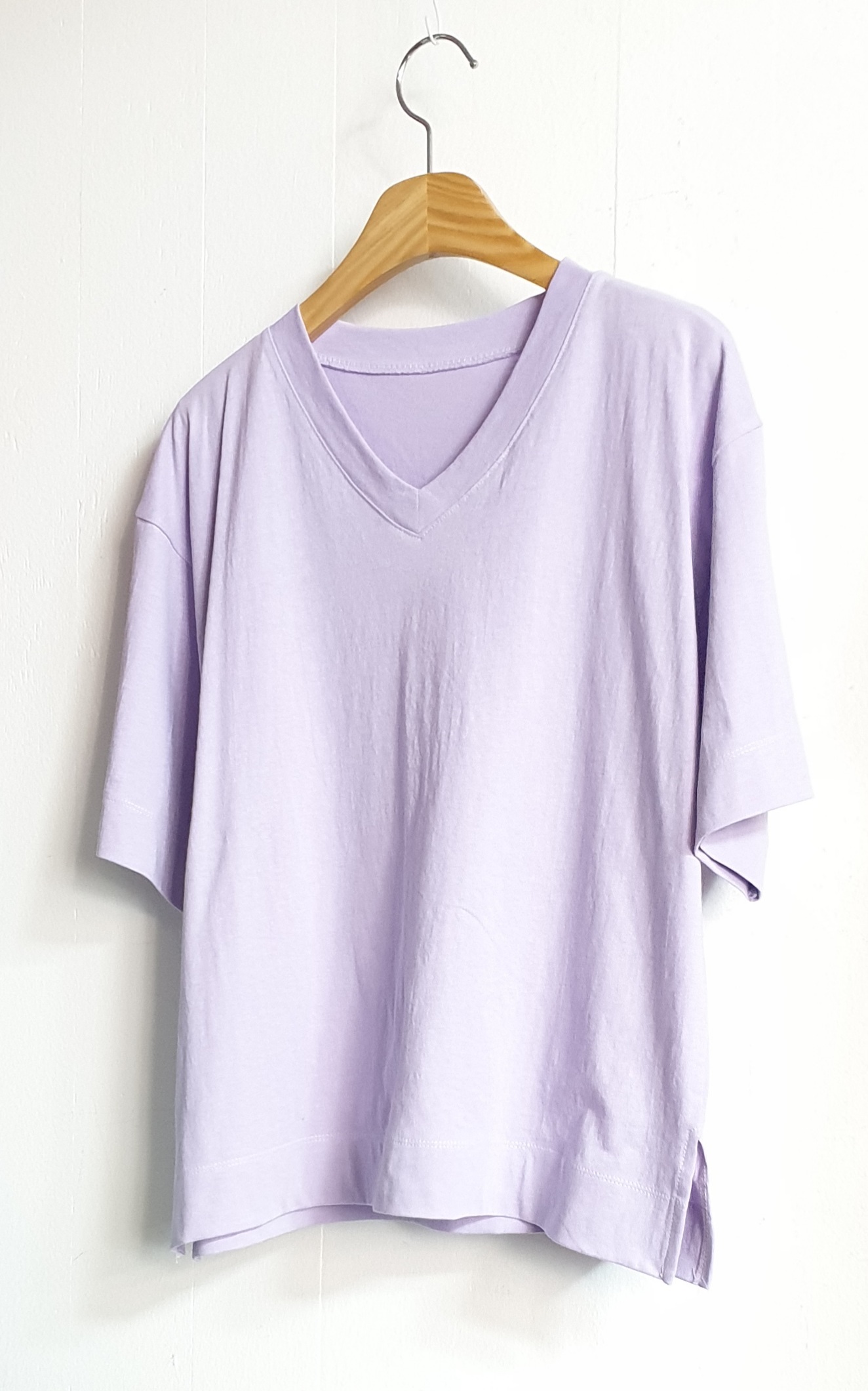 Vネックスリットルーズ半袖Tシャツ | 詳細画像8