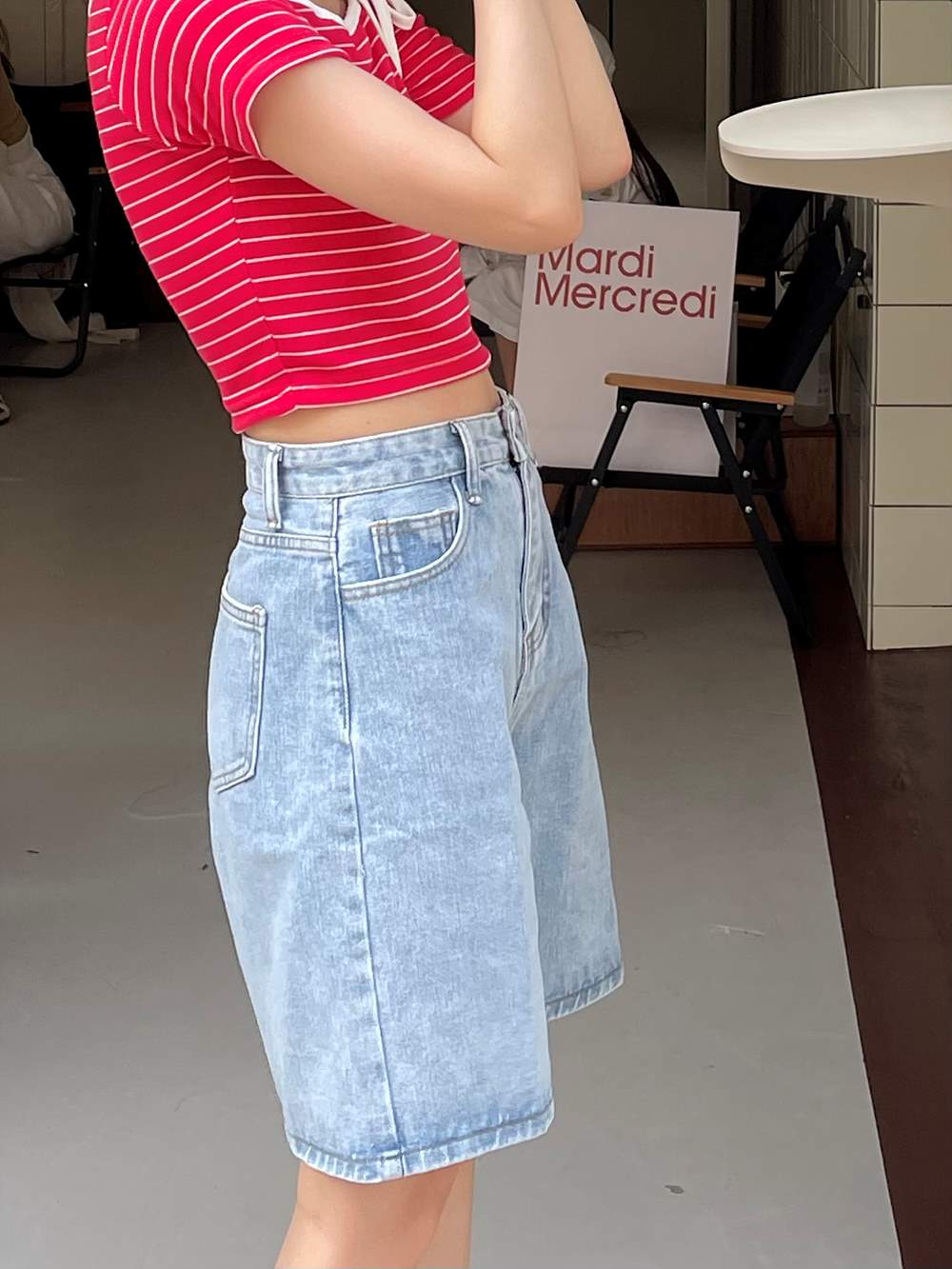 ハーフデニムパンツ | 詳細画像6