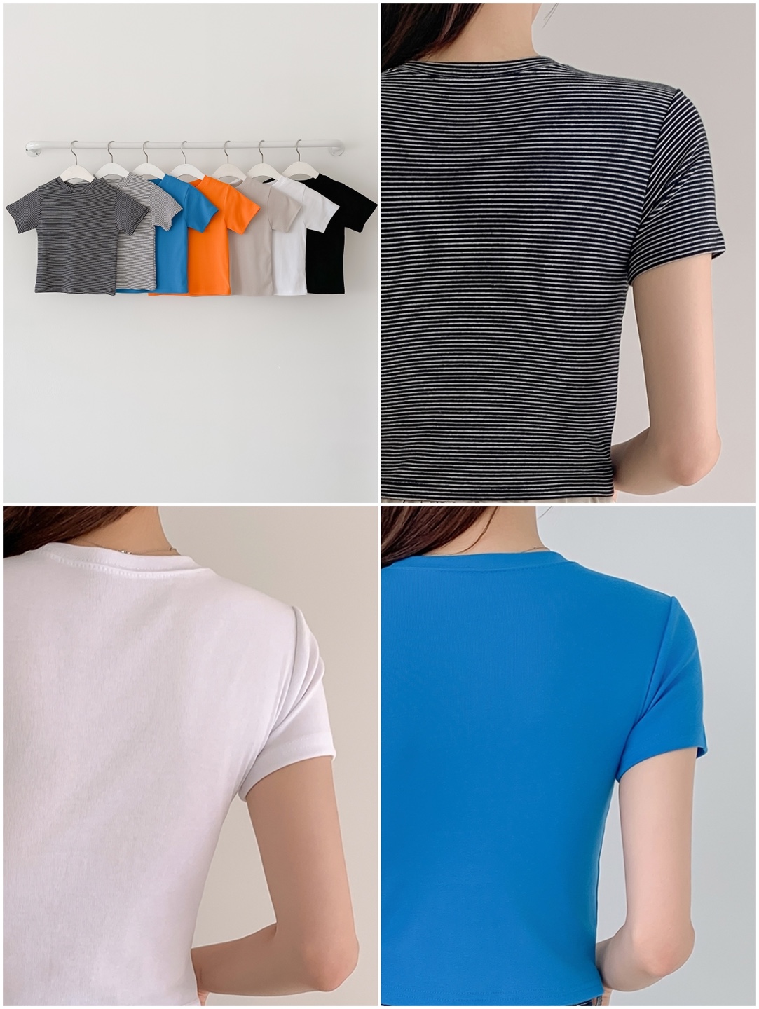 クロップド半袖スリムTシャツ | 詳細画像6