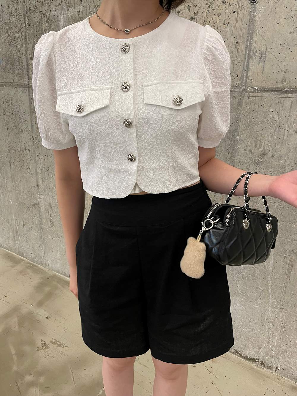 リネン混3分丈キュロットパンツ | 詳細画像2