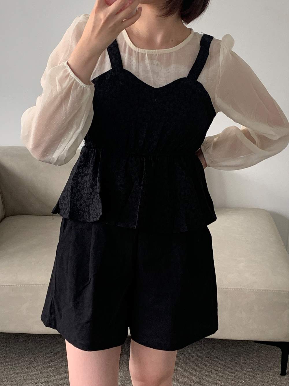 リネン混3分丈キュロットパンツ | 詳細画像14