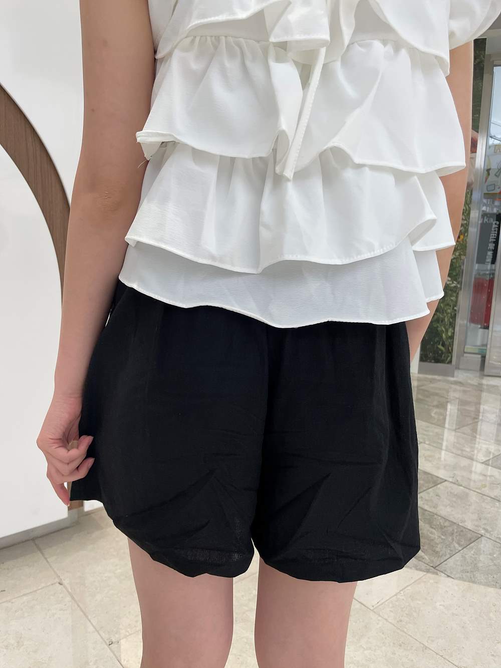 リネン混3分丈キュロットパンツ | 詳細画像16