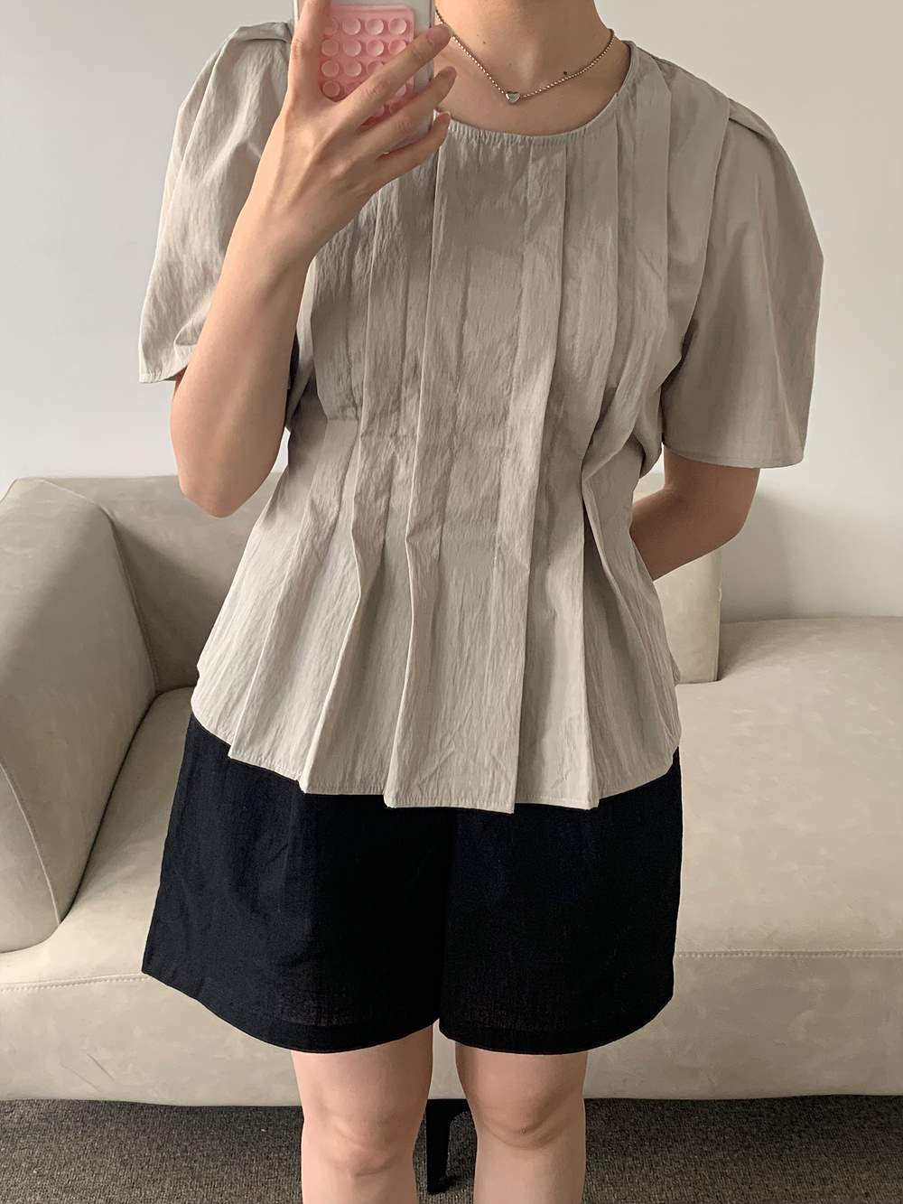 リネン混3分丈キュロットパンツ | 詳細画像20