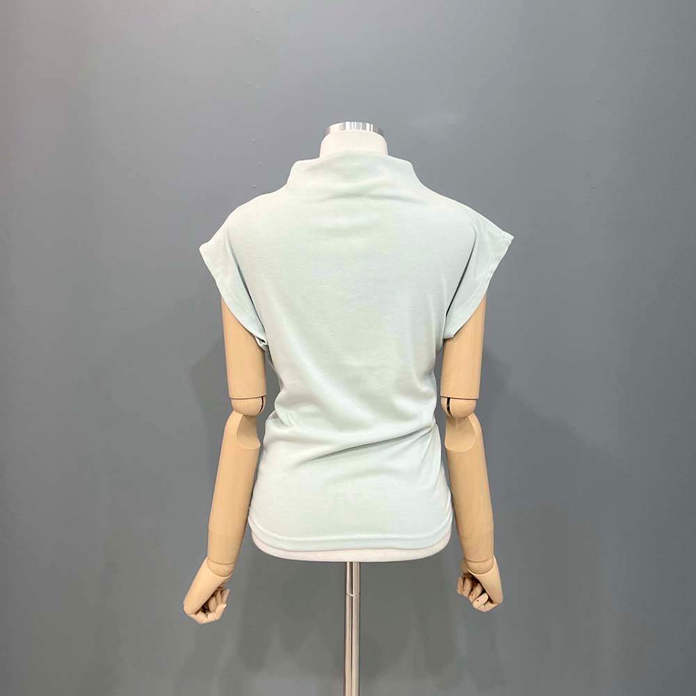 モックネックフレンチスリーブTシャツ | 詳細画像18