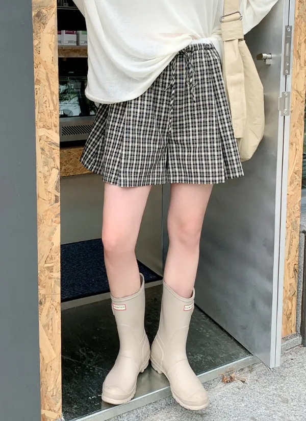 チェックドロスト配色ショートパンツ | 66girls | 詳細画像1