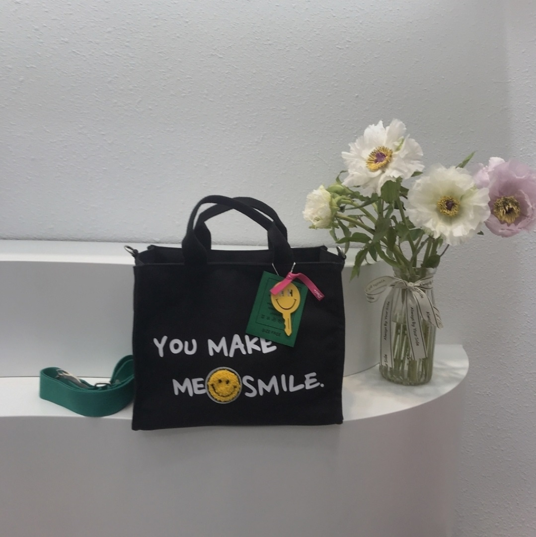 チャーム付2WAYスマイルレタリングバッグ | 詳細画像3