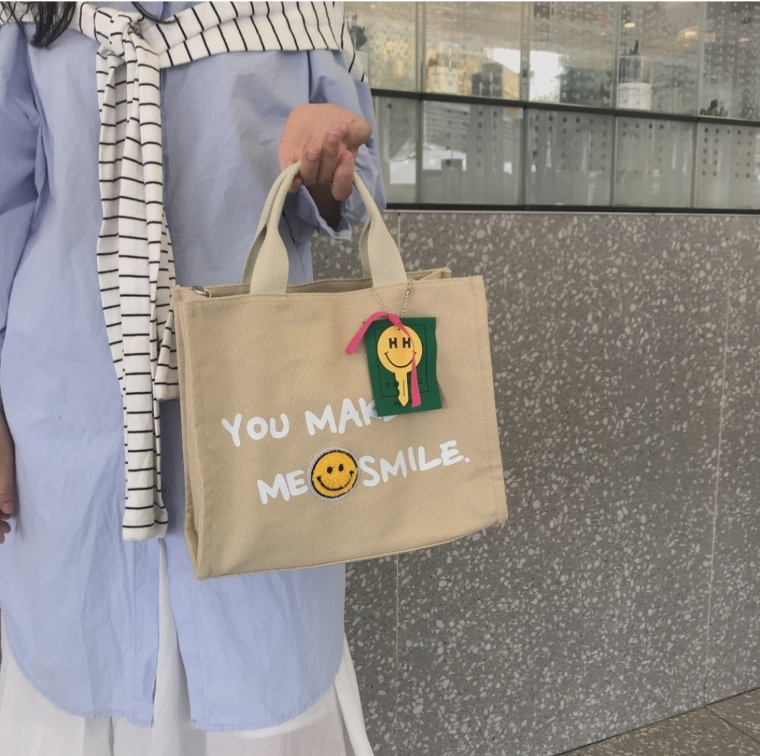 チャーム付2WAYスマイルレタリングバッグ | 詳細画像7