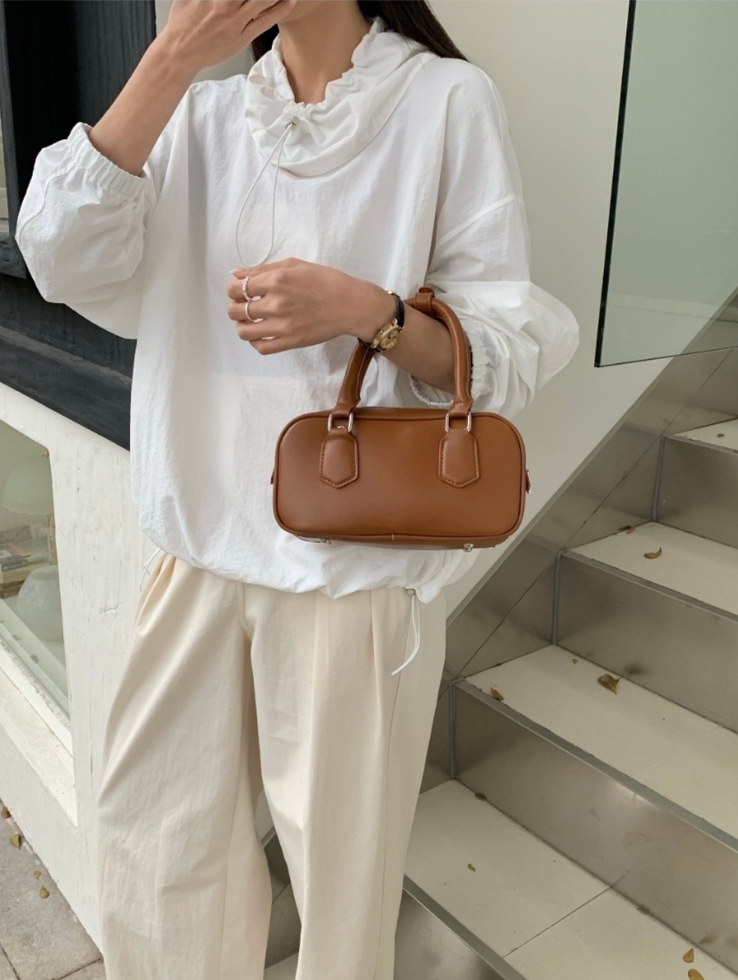 2WAYスクエアリングハンドルミニバッグ | 詳細画像6