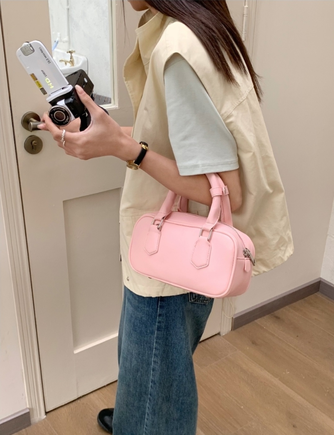 2WAYスクエアリングハンドルミニバッグ | 詳細画像8