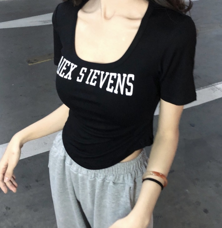 AIFXスクエアシャーリングクロップド半袖Tシャツ | 詳細画像5
