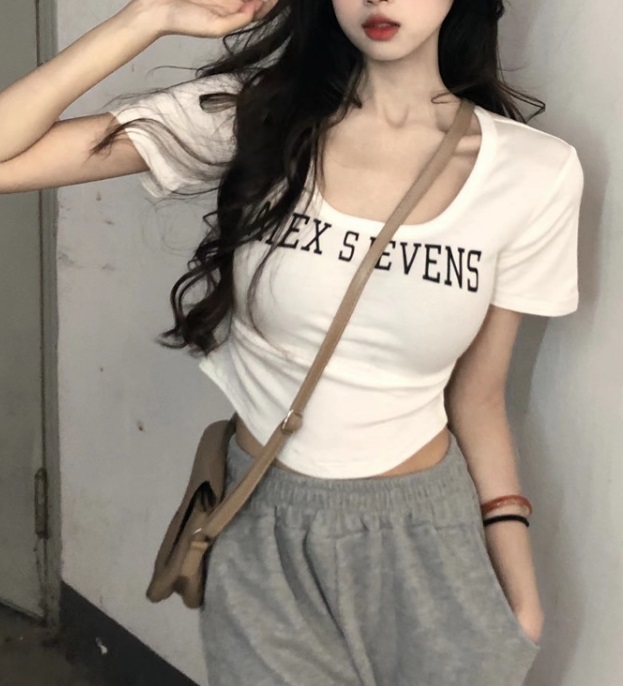 AIFXスクエアシャーリングクロップド半袖Tシャツ | 詳細画像8