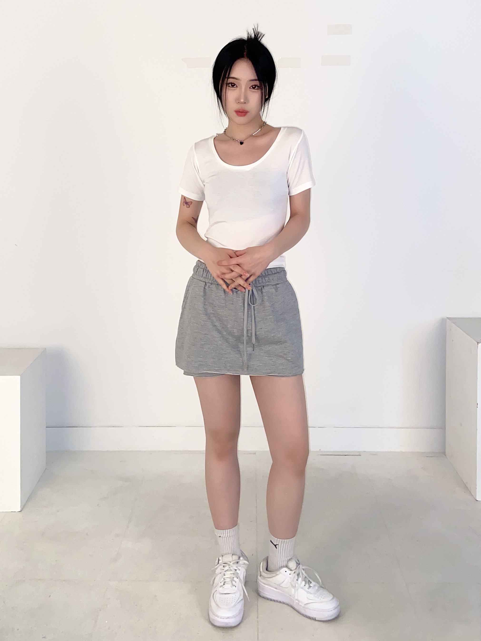 クロップドUネック半袖Tシャツ | 詳細画像6