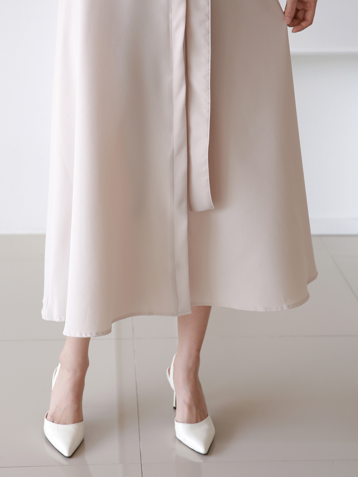 ベルト付フライフロントAラインシャツワンピース | 詳細画像17