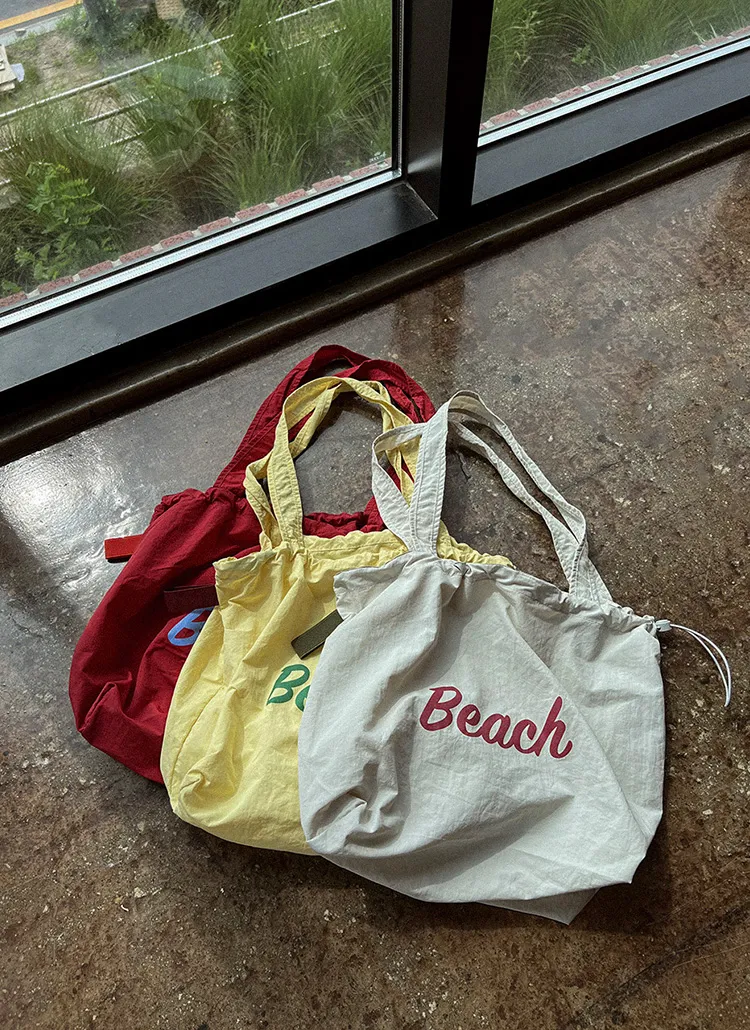 Beachドローコードエコバッグ | hoshen | 詳細画像1
