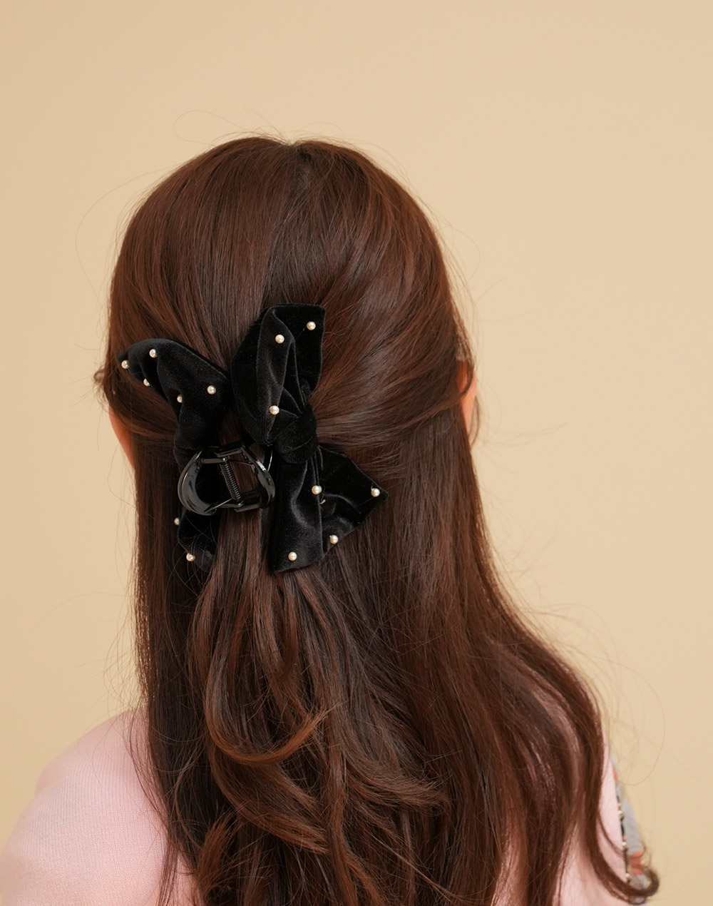 【大人気】SELF PORTRAIT パールクリスタルリボン ヘアクリップ クリップ SELF PORTRAIT(セルフ・ポートレイト) ヘア