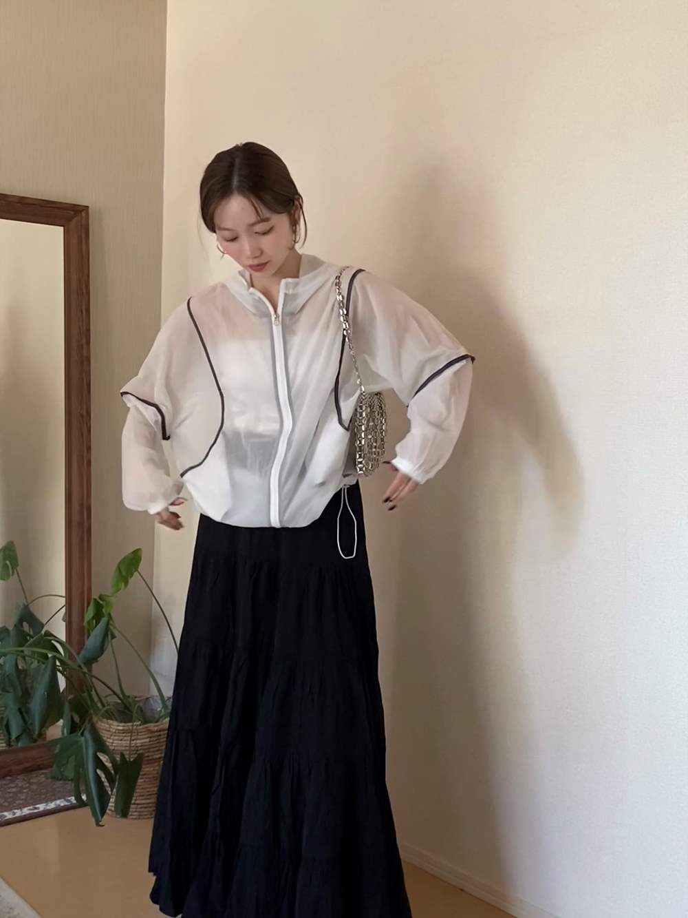 シアーパイピングドローコードジャンパー | 詳細画像10