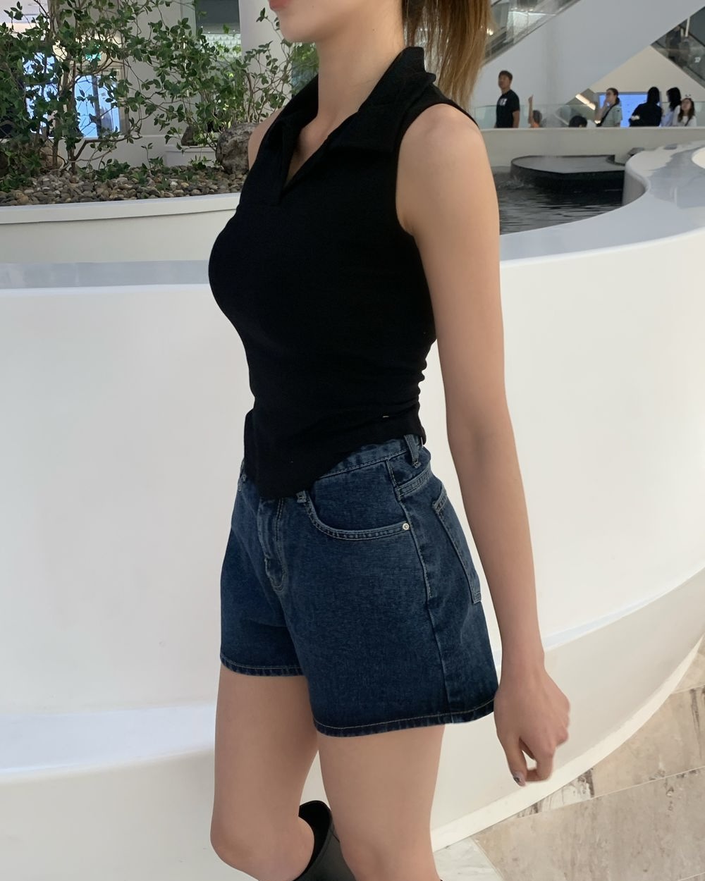 スキッパーラウンドヘムスリムノースリーブ | 詳細画像4