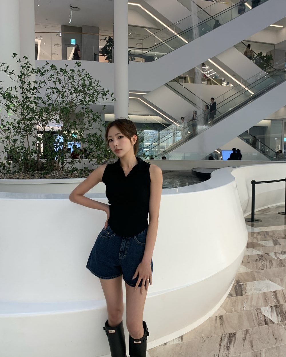 スキッパーラウンドヘムスリムノースリーブ | 詳細画像5