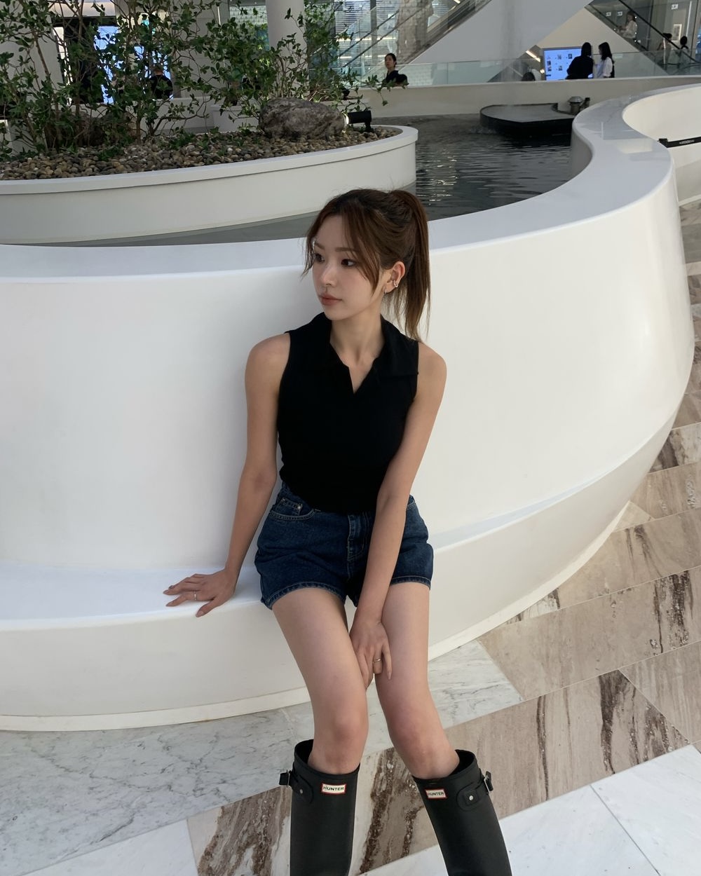 スキッパーラウンドヘムスリムノースリーブ | 詳細画像6