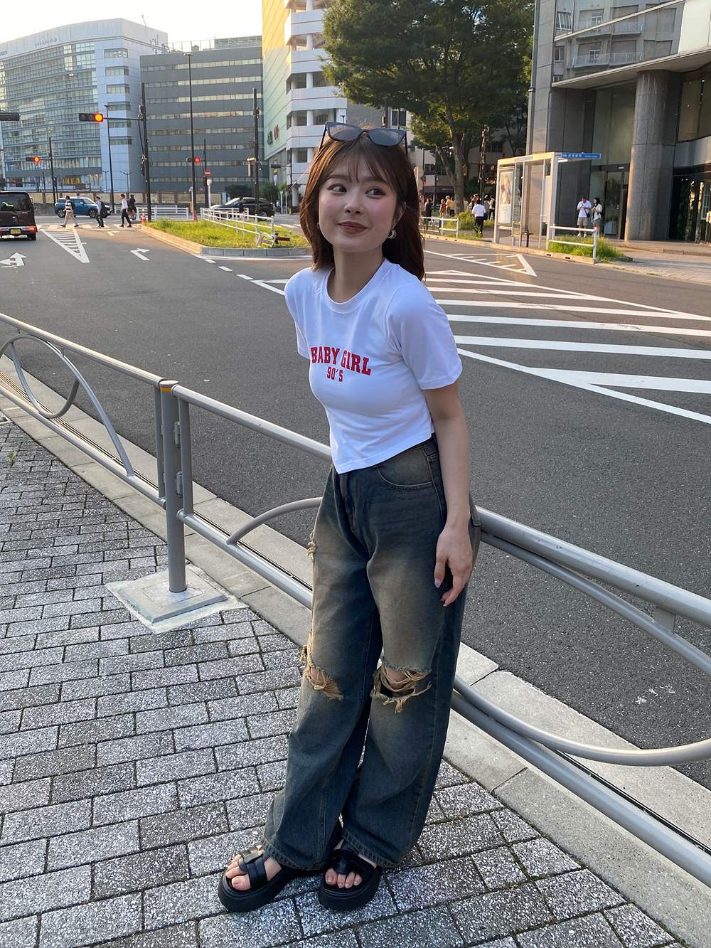 ダメージビンテージワイドデニムパンツ | 詳細画像13